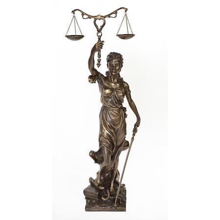 Standalone Bronzed Justice Sculptures - Bronze ST3741165